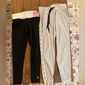 Two Victoria secret PINK leggings/jogger